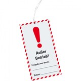 thumbnail of Wartungsanhänger Außer Betrieb!, Kunststoff, 76x147mm, inkl.Kabelbinder, 10/VE