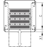 thumbnail of SCHROFF 19''-Fachboden ausziehbar - 19"FA AUS 1HE C=500 RED 7035