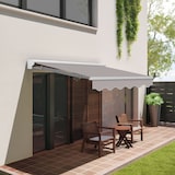 thumbnail of Wasabi - Toldo Exterior Enrollable 4x2,5 Gris Poliéster – Estructura Semicofre de Aluminio – Lona Protección Solar
