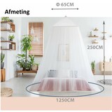 thumbnail of 2 Persoons klamboe Muskieten net Luna - XXL klamboe - Muggenbescherming - insectenbescherming - 250x65x120cm - Wit