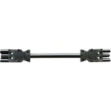 thumbnail of BACHMANN Geräteverlängerung GST18-3 Stecker/Kupplung, schwarz, 0,3 m