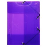 thumbnail of Exacompta 25x Elastomap met 3 kleppen, transparante PP Crystal 5/10e, 24x32cm voor formaat A4, geassorteerde kleuren