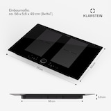 thumbnail of Delicatessa 77 Flex Einbaukochfeld Induktion 4 Zonen 7000W Glaskeramik Schwarz