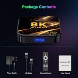 thumbnail of Box Android TV 8K UHD Smart 4GB 64GB Android 13 Télécommande Incluse YONIS