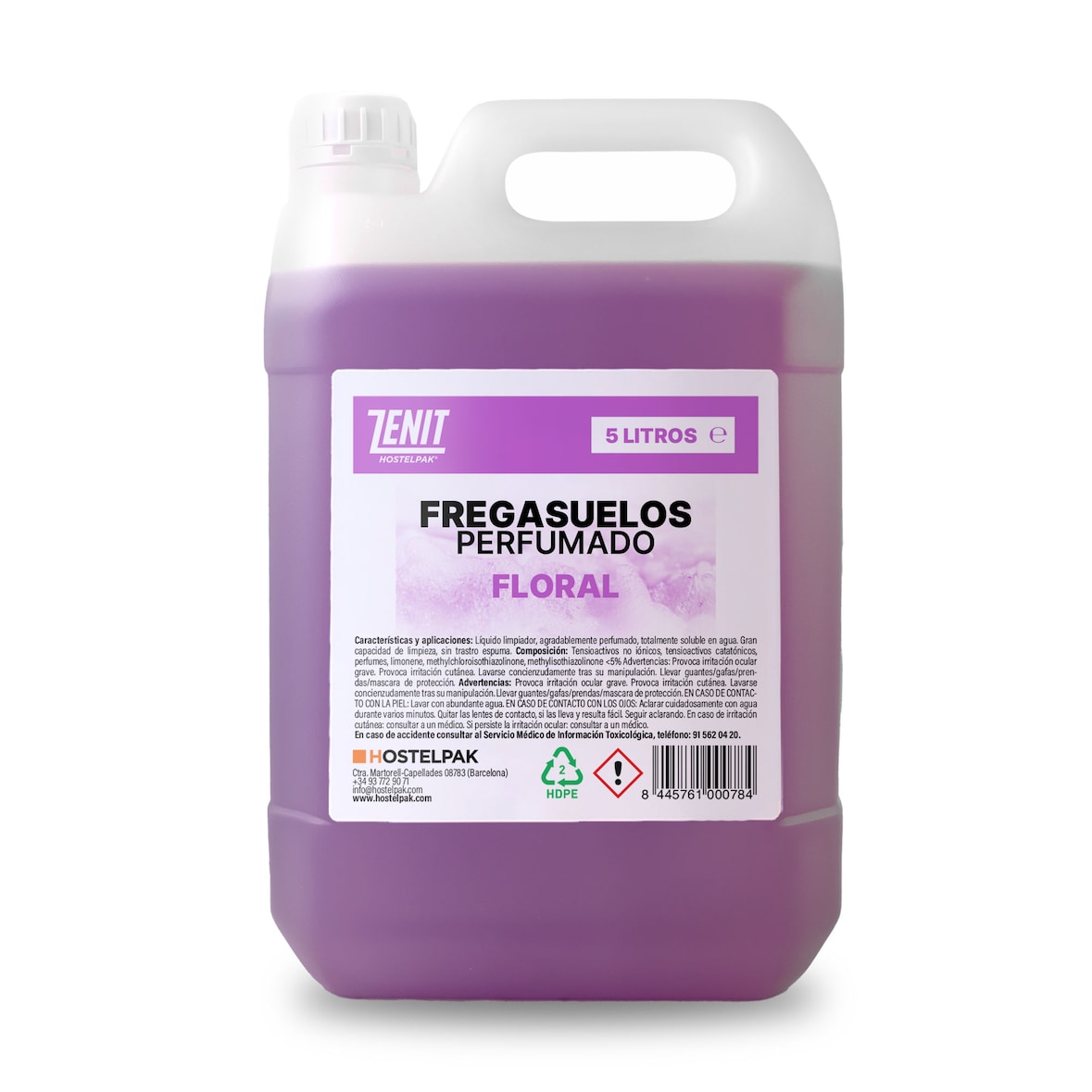5L - Fregasuelos perfumado duradero - Perfumado Floral - Para todo tipo de suelos - Uso profesional