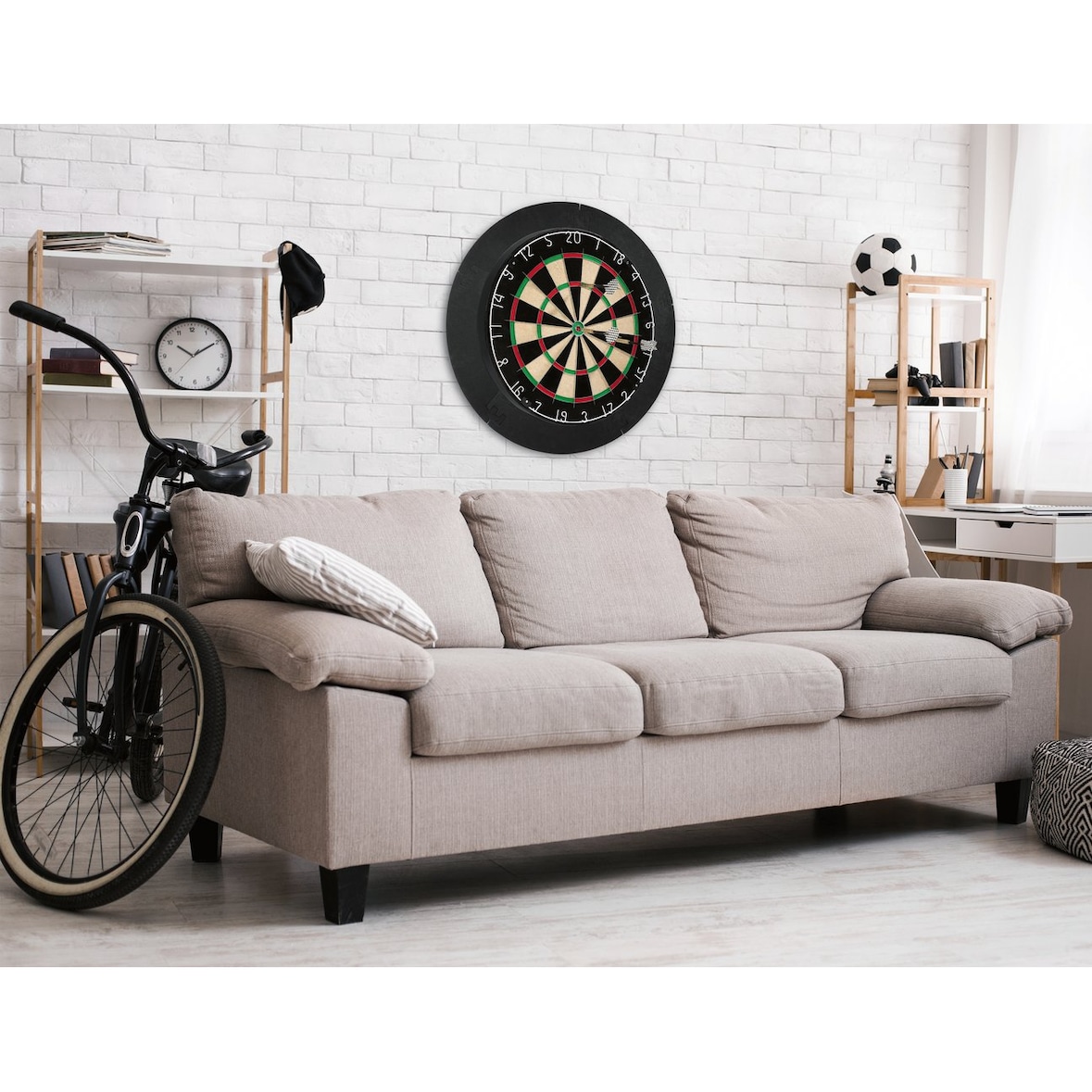 #DoYourDart Sisal-Dartscheibe - selbstschließende Faser - mit Surround & Pfeilen