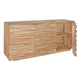 thumbnail of Sideboard Akazien-Massivholz, Natur-Baumkante, Landhaus-Stil. 160x43x75 cm | Kadima Design