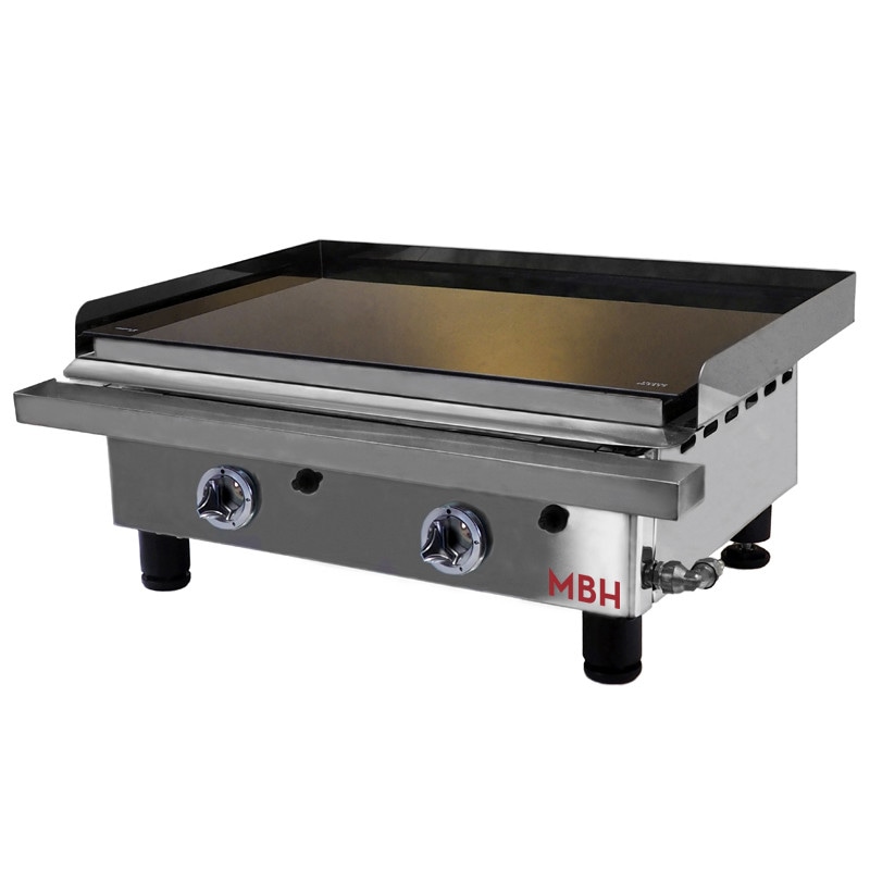 MBH - Glaskeramik Bratplatte 60 cm für das Gaststättengewerbe. VITRO GAS Grill fry top für Bar und Restaurant Küchen.