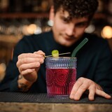 thumbnail of Relaxdays Trinkgläser, 4er Set, 300 ml Volumen, Vintage Gläser mit Goldrand, für Wasser, Saft und Limo, transparent