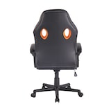 thumbnail of Bureaustoel Elbing Kunstleer zwart/oranje