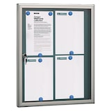 thumbnail of ARREGUI PAN72 Panel de Anuncios de aluminio con capacidad para 4 hojas DIN A4, con cerradura de llave, plata