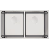 thumbnail of Stahlspülbecken 2 Becken gebürstete Oberfläche `Egeria` 74cm lang