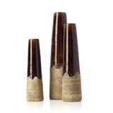 thumbnail of Bazar Bizar Vase en grès cérame 12.5x12.5x49 cm marron béton