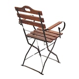 thumbnail of 2er-Set Biergartenstuhl HWC-J40, Klappstuhl Gartenstuhl, Gastronomie-Qualität Akazie MVG-zertifiziert ~ braun