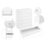 thumbnail of Kommode weiß Sideboard Anrichte Kiefer massiv 2+4 Schubladen 90.50-13W