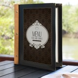 thumbnail of Securit® Holzserien-Speisekartenhalter Einsätze - Beidseitig A4 - 5er Set