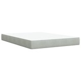 thumbnail of vidaXL Boxspringbett mit Matratze Hellgrau 160x200 cm Samt