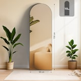 thumbnail of Specchio Moline nero-opaco/150x50 cm
