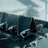 thumbnail of Magnetoplan Hygienewand Thekenaufsteller mit Klammern - 100x60cm - Transparent - Acryl