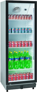 thumbnail of Gastro Getränkekühlschrank Gewerbekühlschrank 347l 1 Glastür 620x635x1732mm weiß