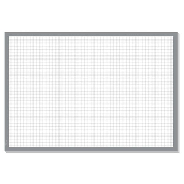 Papier-Schreibunterlage, Squared, kariert, weiß/grau, 59,5 x 41 cm, 80 g, 30 Blatt