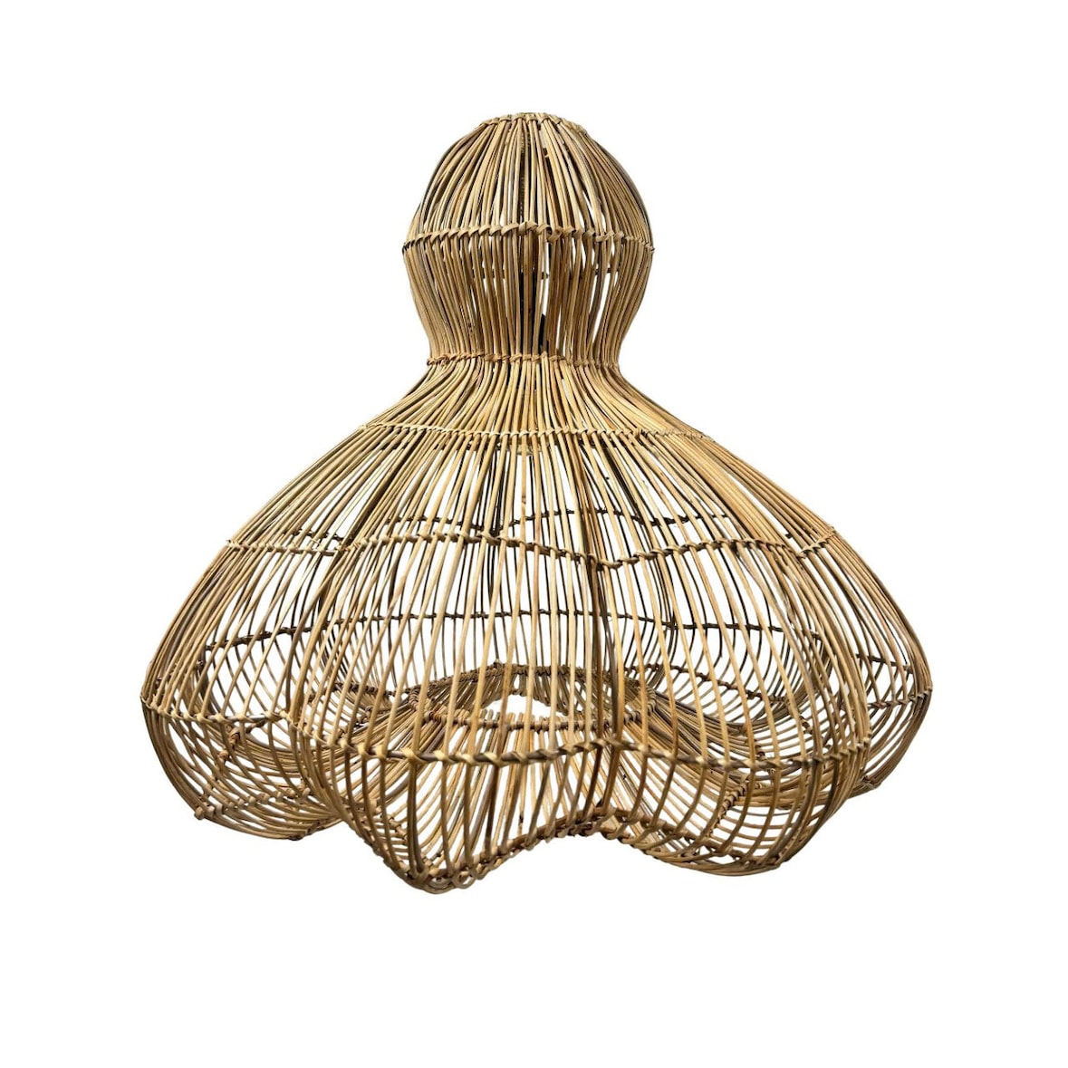 Lumisky Abat jour naturel seul RONDA H53cm Rotin Beige