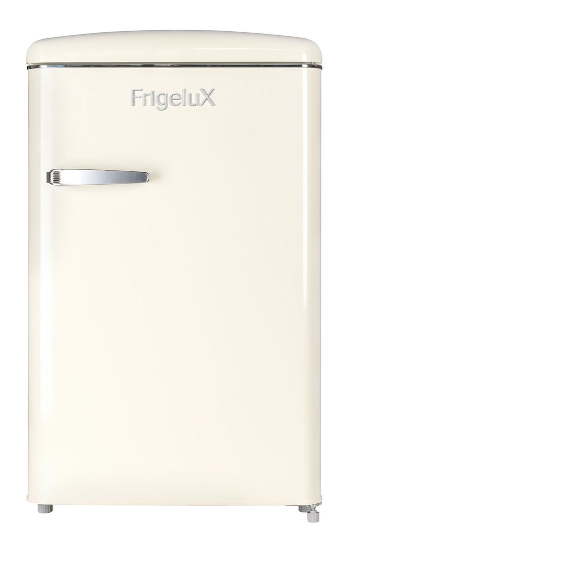 FrigeluX Réfrigérateur table top 108L dont congélateur 4* 13 litres, design rétro crème R4TT108RCE