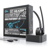 thumbnail of CSL Mono Bluetooth Headset mit Ladestation, Kopfhörer mit flexiblem Mikrofon, Multipoint, kabellos, leicht, freisprechen, Chat Callcenter Meeting