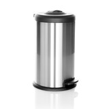 thumbnail of Abfallsammler / Mülleimer CLEAN X 40L Stahl mit integrierter Pressvorrichtung silber hjh OFFICE