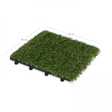 thumbnail of Lote de 24 losetas clip-on para césped artificial verde - Oviala