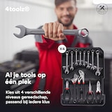 thumbnail of 4toolz® Gereedschapskoffer XXL - 1020-delig - Aluminium trolley met wielen