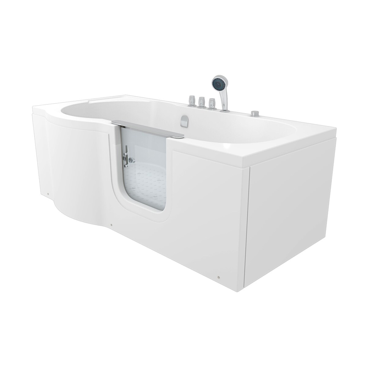 AcquaVapore Seniorenwanne mit Tür Whirlpool S12-TH-AIR-R Badewanne 85x170cm