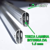 thumbnail of RAY BOT Gazebo pieghevole 3x4.5 rosso Exa 45mm alluminio senza laterali PVC 350g