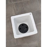 thumbnail of Macetero rectangular de resina efecto piedra Tera Petram, cm 81x40x40h con depósito de agua