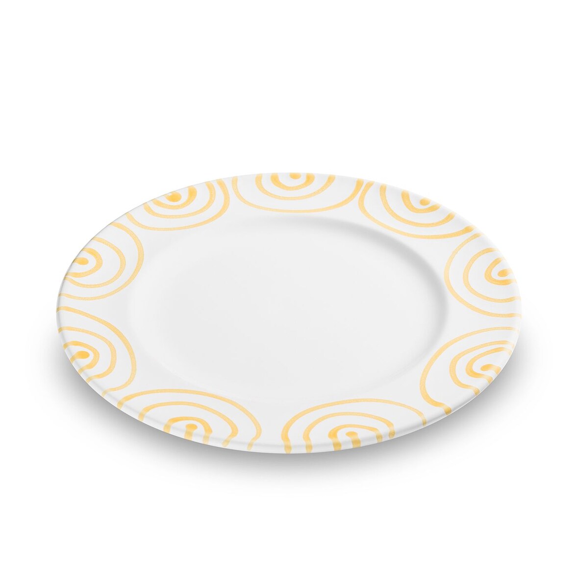 Gmundner Keramik Gelbgeflammt, Dessertteller Gourmet (Ø 22cm)