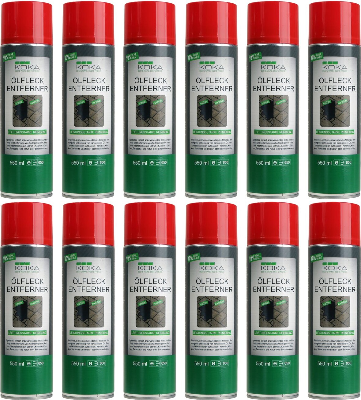 12x Ölfleck Entferner Spray je 550ml