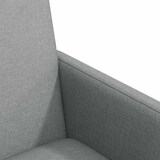 thumbnail of vidaXL Esszimmerstühle mit Rollen 2 pcs Hellgrau 57 x 66 x 94 cm Stoff