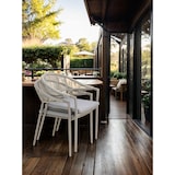 thumbnail of METRO PROFESSIONAL Stapelstoel met armleuningen, incl. kussen, staal/polyrattan/polyester, champagne