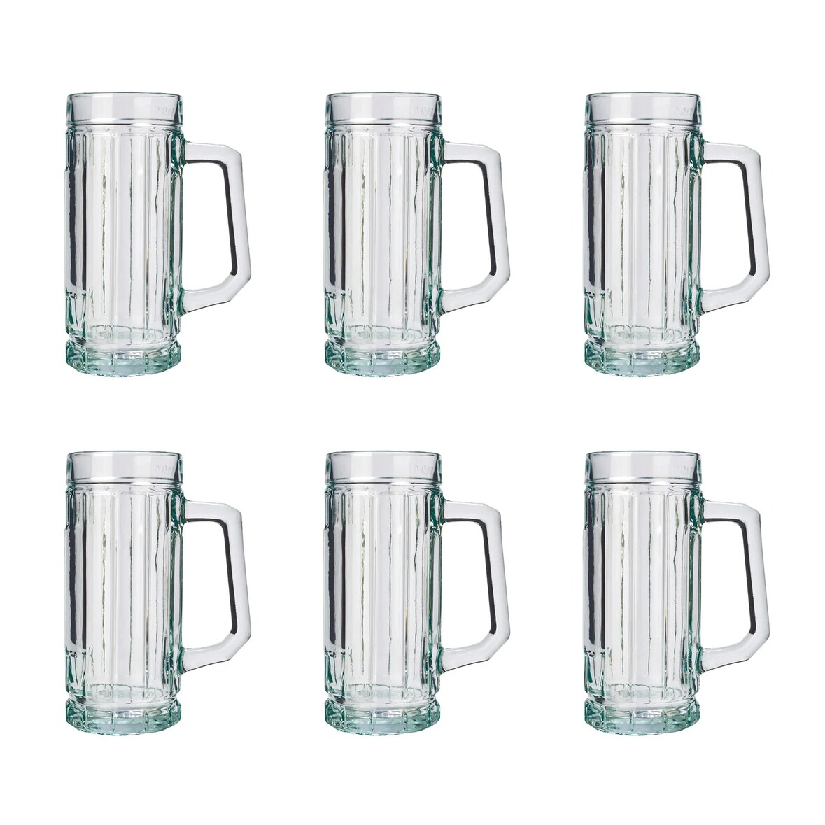Bierglas, Bierkrug, Maßkrug, Bierseidel mit Schild 6er Set Biergläser, Gambrinus - 0,5 Liter