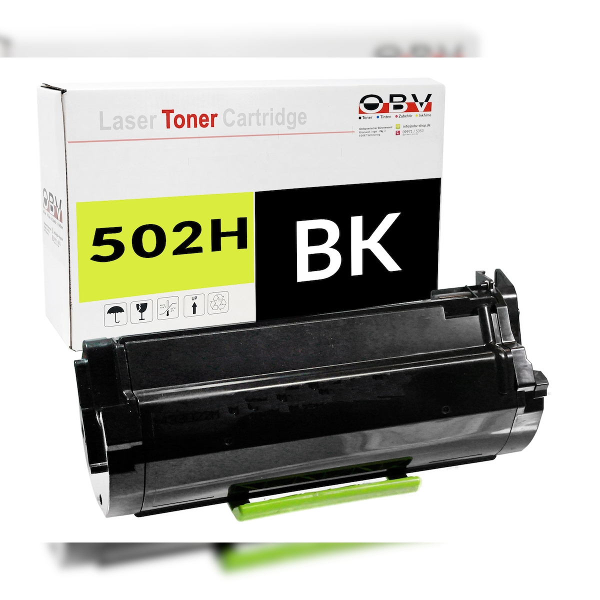OBV kompatibler Toner für Lexmark 502H für MS310dn & MS410dn Schwarz