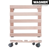 thumbnail of WAGNER Pflanzenroller PALETTI 34 x 34 x 8 cm, für den Innenbereich, Buche natur, Tragkraft 100 kg, EU Ware - 20033569
