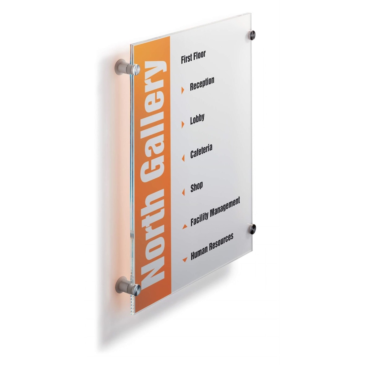 Durable Türschild Crystal Sign 297x420 a. Acrylglas m 2 Beschr.folien