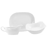 thumbnail of CreaTable Rokoko Weiss Serviergeschirr 3-tlg Porzellan