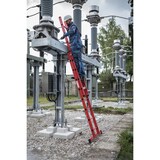 thumbnail of PROREGAL Sprossen-Schiebeleiter 2-teilig GFK mit Standard-Traverse 2x8 Sprossen