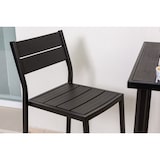 thumbnail of Buiten-eetset met hoge tafel, 2 barkrukken van staal en polyethyleen met houtlook, voor terras, balkon, bar en restaurants – DANTE+BEATRICE