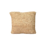 thumbnail of Bazar Bizar Kussenhoes van raffia 40x40x5 cm naturel