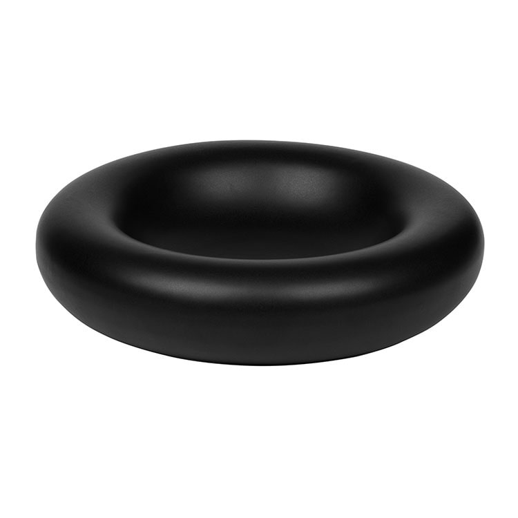 In Situ - Podium Nuit Gourmet Assiette en Grès noir diamètre 20,3 cm - carton de 2