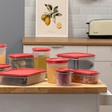 thumbnail of TATAY Top Flex - Recipiente Hermético Ovalado de 0.5L con Cierre a Presión. Rojo Arandano