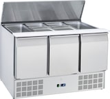 thumbnail of Salatvorbereitungsmöbel 3 türen 3 gitter gn 1/1 mit schüsseln - 1365x700x880 mm - 230 W 230/1V - 7C2A39RC Eurast