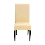 thumbnail of Intirilife 4x Elastische Stuhlhusse Stuhlüberzug in CREME mit 38 - 45 cm Sitzfläche und 45 - 65 cm Lehnenhöhe